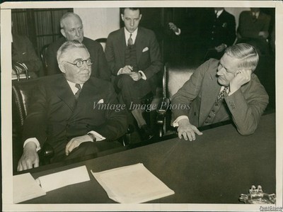 1936 William E Levin Pres Us Steel & Sen A Harry Moore N.J Politics Photo 6x8