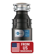 In Sink Eɾator Badger 1 Garbage Disposal – 1/3 HP, Corded, Quick Lock Install