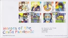 GB ROYAL MAIL FDC FIRST COVER 2022 STAMP SET HEROES OF COVID PANDEMIC TALLENTS