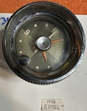 Vintage Dash Clock Marked 1958 Edsel Automobile Accessory Old Auto Car Vintage Dash Clock Marked 1958 Edsel Automobile Accessory Old Auto Car