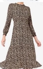 J.Crew Factory Size 6 Ruffled Hem/ Sleeve/Neck  Zip Back Lined Hook Close New