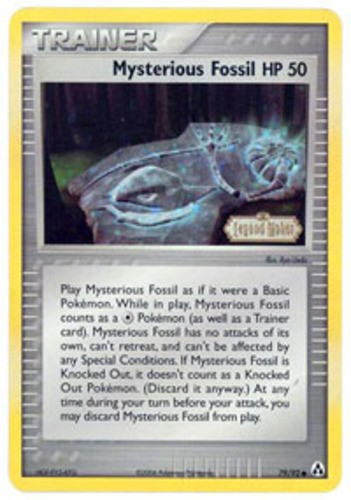 Mysterious Fossil - 79/92 - Common NM EX Legend Maker