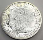 1 oz Texas Silver Round Remember the Alamo! Eagle with Lone Star E39