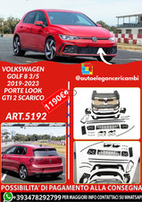 ART.5192 Bodykit Volkswagen Golf 8 3/5 2019-2023 Türen Look GTI 2 Auspuff