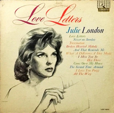 Julie London - Love Letters LP Mono LRP-3231 VG+/VG+ Liberty 1962