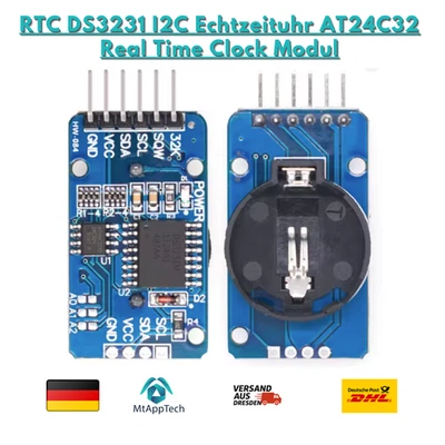 MARKENLOS RTC DS3231 I2C Echtzeituhr AT24C32 Real Time Clock Modul Arduino Raspberry Pi