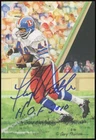 Floyd Little Autographed Goal Line Art Card (HOF 2010) JSA CK72723