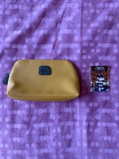 BRICS Qatar Airways washbag / toiletries bag - yellow / olive green, brand new