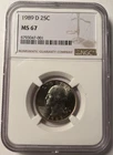 1989-D Washington Quarter NGC MS67 #01