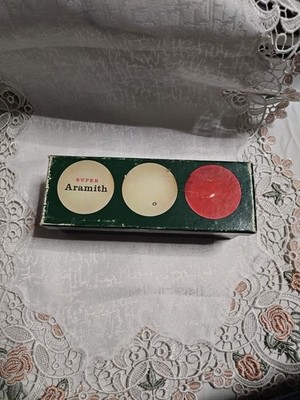 Vintage Super Aramith Carambolage Billardkugeln (3er Satz) in OVP
