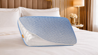 Emma Elite Air Grid Flausch Kissen Kopfkissen weich 40x70 mit Schonbezug
