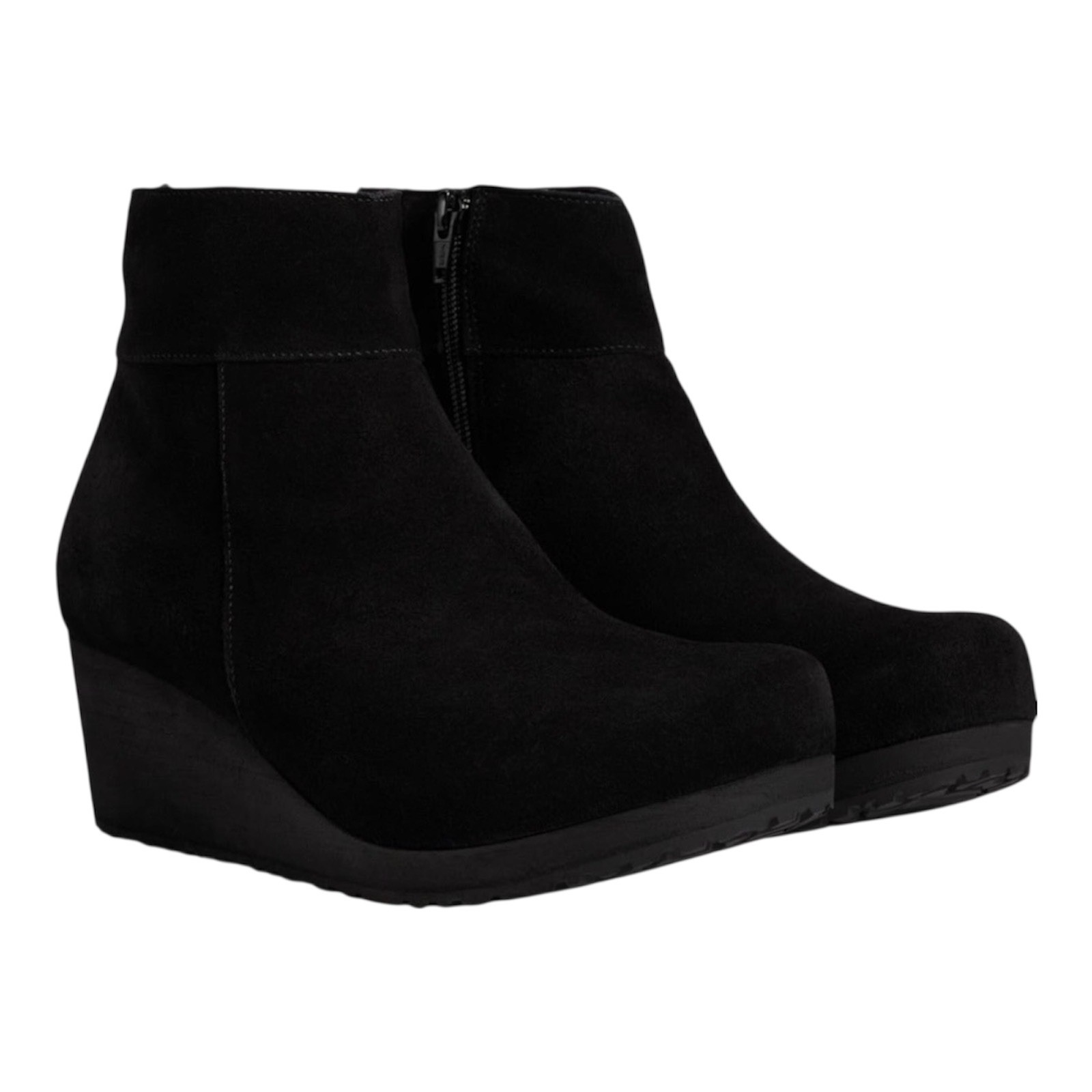 Birkenstock Papillio Ebba Wedge Boots Black Suede Leather Size 41, 42 NEW image 7