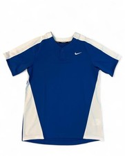 Nike Jersey Men Medium Blue Baseball Dri-Fit Vapor Jersey One Button DM0775-494