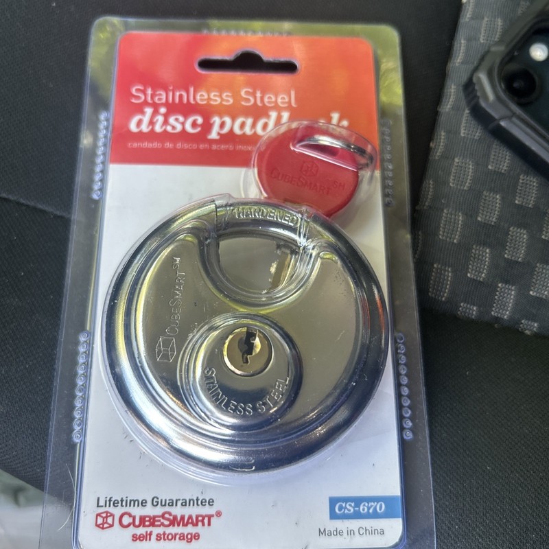 CubeSmart 2¾" Stainless Steel Disc Padlock