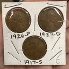 1927-D Lincoln Wheat Penny Cent - G/VG Good or Better Very Nice 1917-S  1926-P