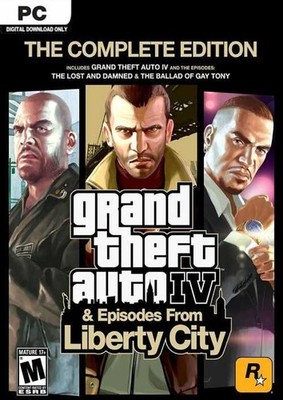 GTA - Grand Theft Auto IV Complete Edition PC Download Rockstar Launcher PC Code