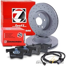 ZIMMERMANN SPORT-BREMSSCHEIBEN Ø328 +BELÄGE +KONTAKT VORNE FÜR BMW X3 F25 X4 F26