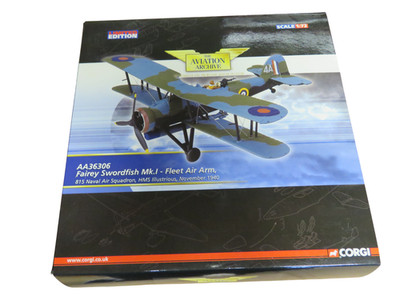 Corgi AA36306 Fairey Swordfish MK.I Fleet Air Arm, 815 Air SQN, HMS Illustrious