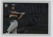 1996 Topps Masters of the Game Rickey Henderson #MG6 HOF 0nr3