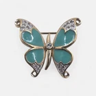 Panetta Signed Gold Tone Butterfly Brooch Pin Vintage Costume Jewelry