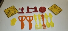 McDonalds Vintage Pencil / Straw Holder HTF Happy Meal Cutlery Scissors 1980s