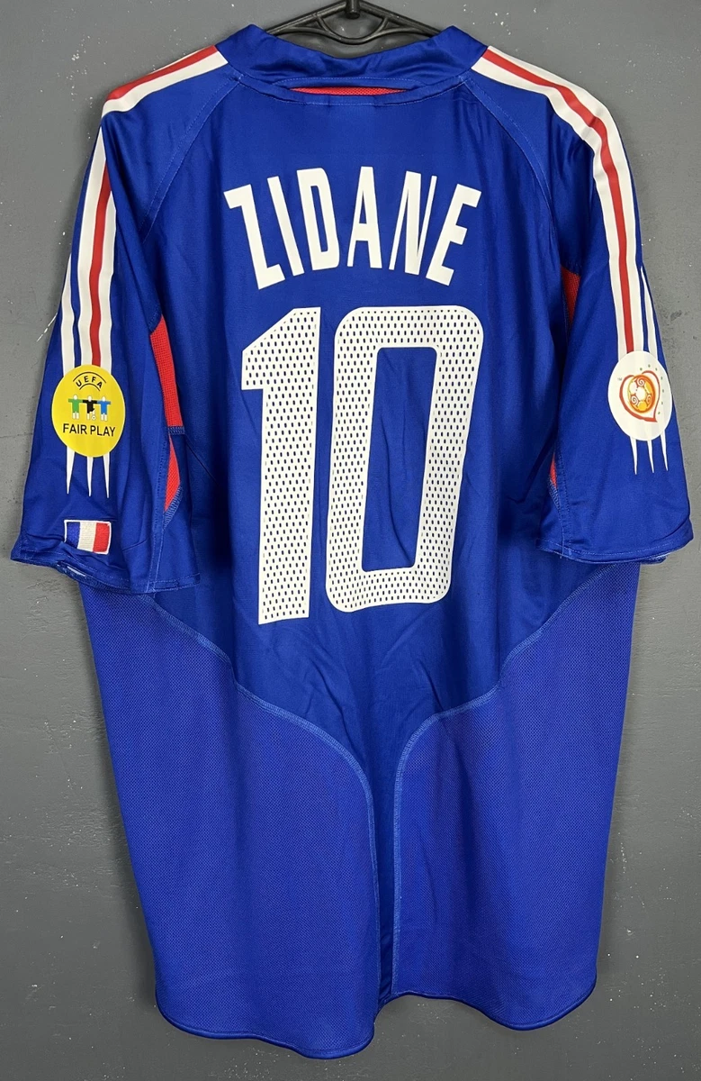 Flocage ZIDANE #10 Maillot bleu France FFF + Patch