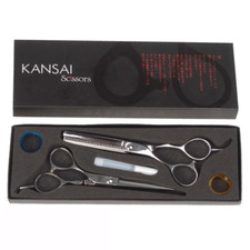 Iceman Kansai 5.5  Left Handed Scissor  Thinner Set Premium Salon Scissors