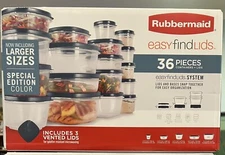Rubbermaid 36 Pieces with Easy Find Lids Containers - A0001