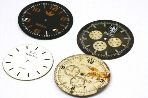 Lot of five mixed brands dials  , used condition to restore                -6048
