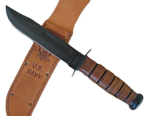 KA-BAR Full-Size Braun Leder USN Scheide NUR 1225S - Bild 4 von 9