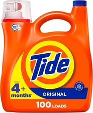 Tide 125 oz. Original Scent Liquid Soap Laundry Detergent, Washing 100 Loads