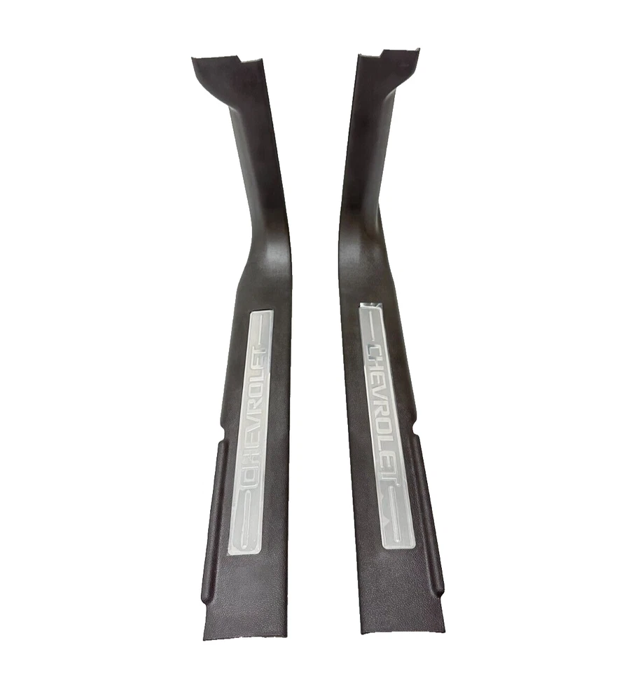 Placas de moldura de umbral de puerta interior OEM Cocoa 2014-2019 Chevrolet Silverado 23114163 Foto 2 de 4