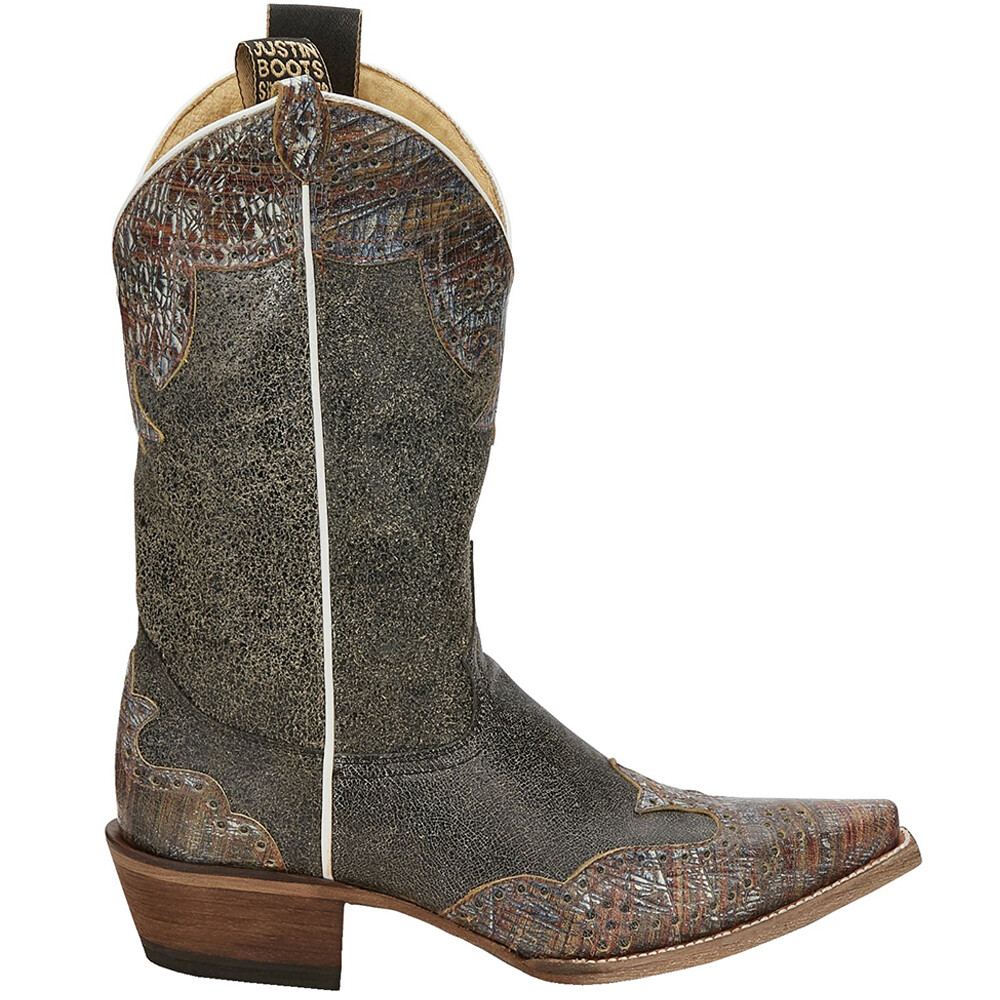 Justin Boots Vera Черные ковбойские женские повседневные ботинки с острым носком Vera Black L4455 28290₽