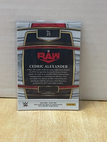 2022 Panini Select WWE - Concourse #25 CEDRIC ALEXANDER - Picture 2 of 2