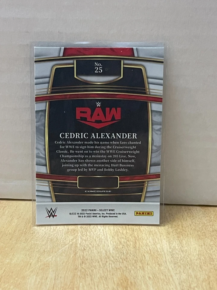 2022 Panini Select WWE - Concourse #25 CEDRIC ALEXANDER - Image 2 of 2