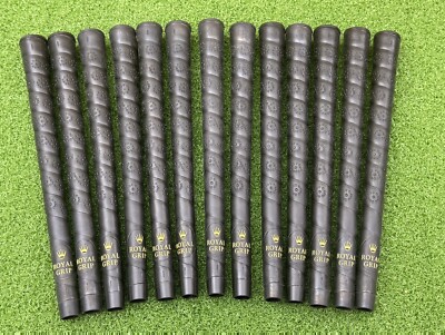 NOS Danny Edwards Royal Grip Standard Golf Grip Set (13) Rubber Perforated Black