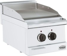 Combisteel Elektro Grillplatte gerillt &ndash; 3,6kW &ndash; 400V &ndash; 600x400mm &ndash; Gastro Ger&auml;t