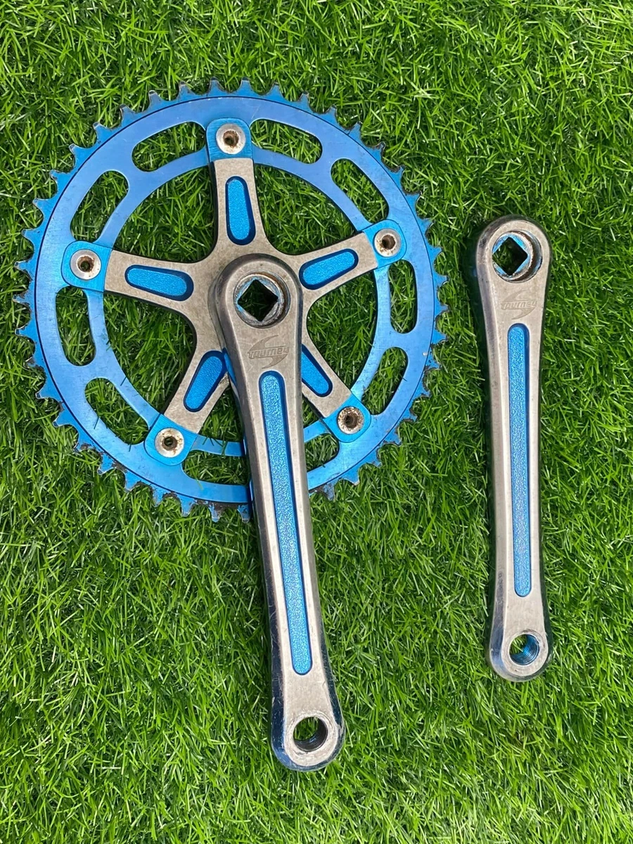 Used TAKAGI TOURNEY 44 japan 170 Blue BMX 3 piece crank suntour sugino se  mx pk