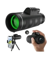 JiaSifu 40x60 High Definition Monocular Telescope with Smartphone Adapter