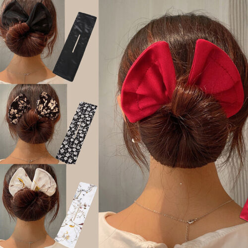 Fashion Women Lady Deft Bun Hair Band Hairstyle Knotted Wire Headband Hair  Tool | eBay