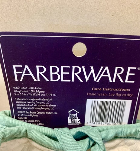 FARBERWARE 2 PACK MINI OVEN MITTS MULTICOLOR ABSTRACT 100% COTTON NWT - Picture 7 of 13