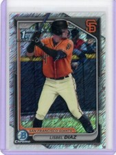 Lisbel Diaz 2024 Bowman Chrome 1st Shimmer Giants