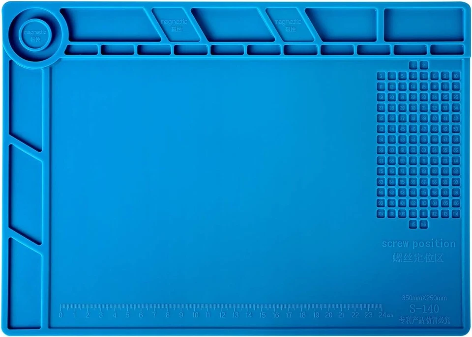 Phone iPad Tab PC Repair Tools Kit Pry Set ESD Band Magnetic Heat Soldering Mat - Image 4 of 4