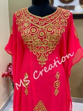 Sale!! Royal Ethnic African Attire Bridesmaid Abaya Embroidery Beaded Long Gown