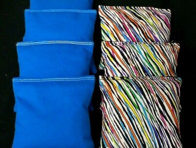 BackYardGamesUSA Regulation Cornhole Bags - Louisville Fabric, 8 Tailgate Bean Bags