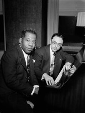 Bernie Benjamin and George Weiss, New York, Apr 1947 Jazz Old Photo 1