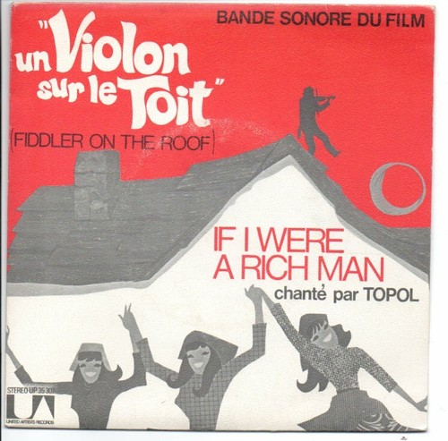 Sp 45 Umdrehungen Bof Eine Geige auf dem Dach If I Were A Rich Man Par Topol