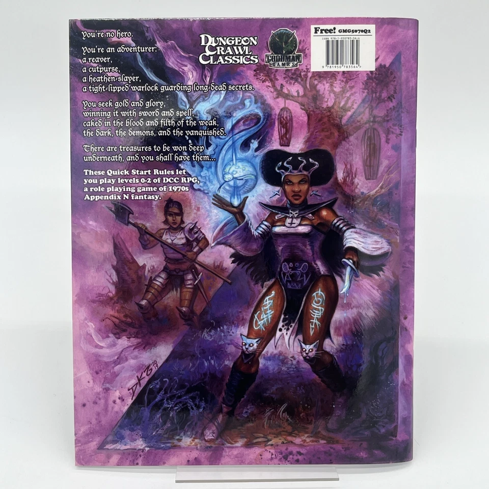 Dungeon Crawl Classics Gold Foil Quick Start Rules Adventure DCC RPG - Image 2 of 2