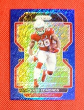 7/25 Chase Edmonds 2021 Panini Prizm FOTL Blue Shimmer Arizona Cardinals #77