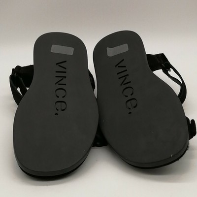 Vince Mens Destin Sport Sandal Black Suede Hook Loop Straps  display picture 2